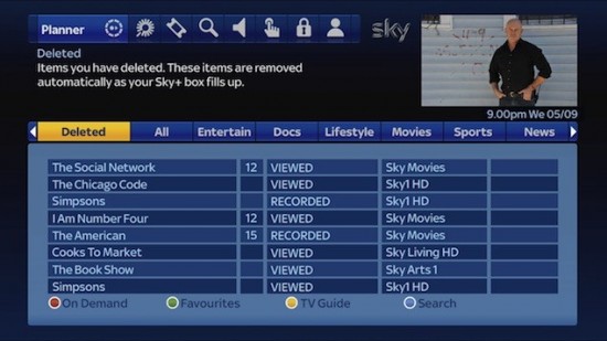 how to delete a sky email address