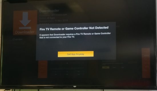 fire tv remote not detected