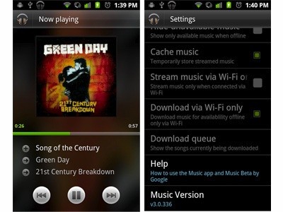 Android Music 3.0 leaked – Music streaming included