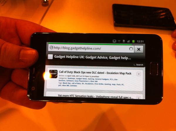GSLive 2011: Hands on with the Samsung Galaxy S 2