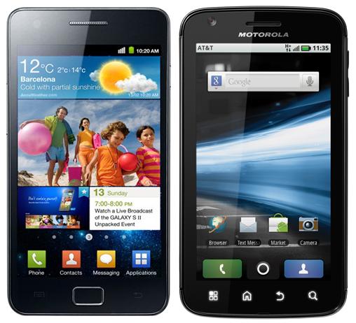 Samsung Galaxy S 2 versus Motorola Atrix – Which is Better?