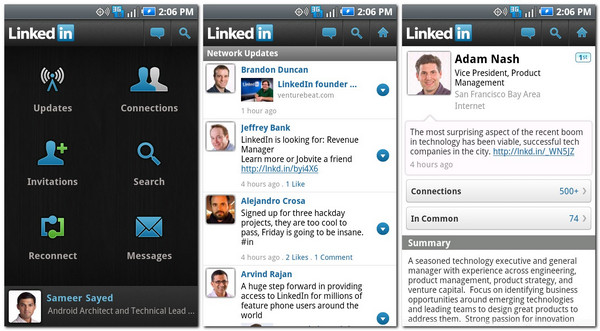 LinkedIn app now available on Android