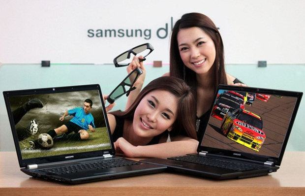 Samsung 3D Super Bright Laptops launched for sale this May.