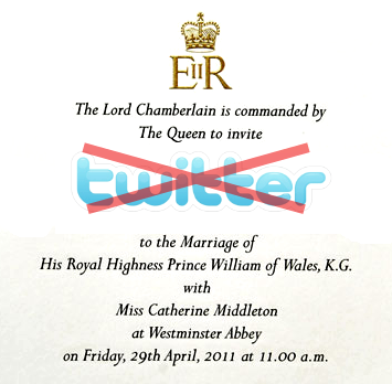 Palace and London Met Police block celeb tweets at Royal Wedding