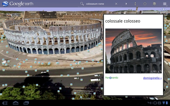 Google Earth launched for Android Honeycomb
