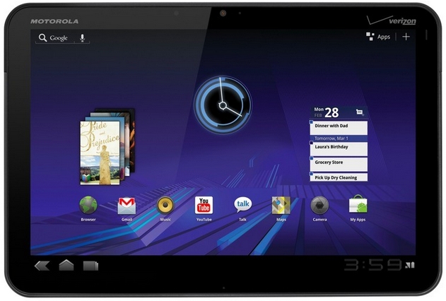 Motorola Xoom means business – tablet shoots for Blackberry Playbook