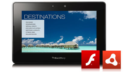 Blackberry Playbook to get Adobe Flash update