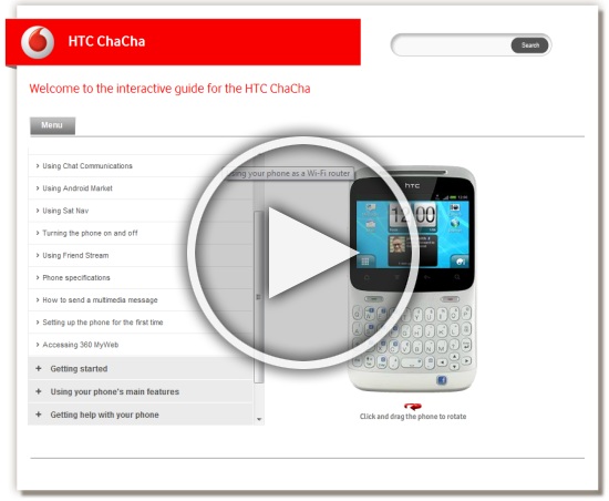 HTC ChaCha – An Interactive Guide to your Vodafone Android Phone