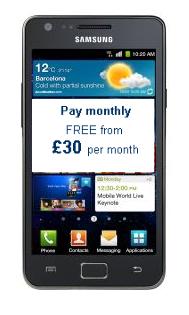 Samsung Galaxy S II now free on contract with Carphone Warehouse