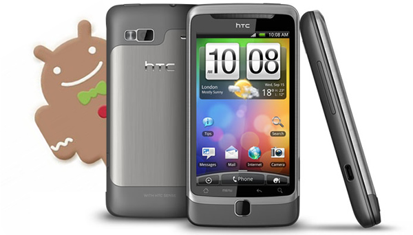 HTC Desire Z Gingerbread update begins