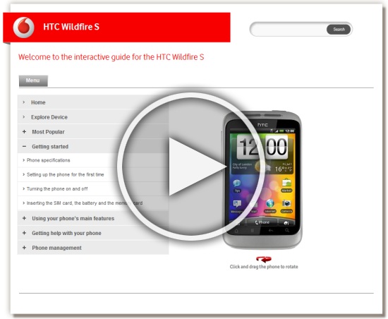 HTC Wildfire S – An Interactive Guide to your Vodafone Android Phone