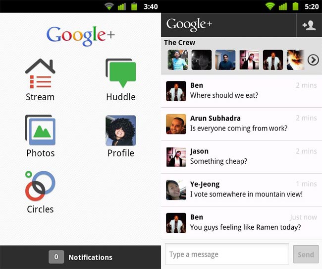 Google+ Android app gets an update