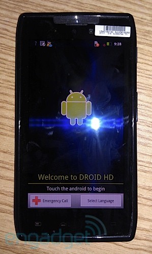 Motorola Droid HD seen in photo – Becomes Milestone HD in UK?