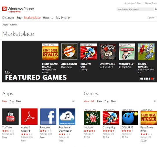 Microsoft launches new look Windows Phone Marketplace for Browsers