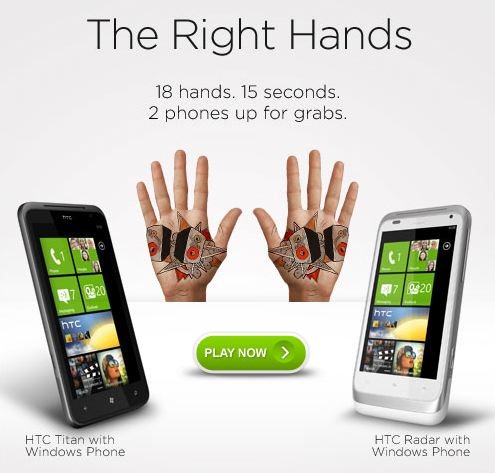 HTC Facebook contest puts latest Windows Phones Titan and Radar in ‘The Right Hands’