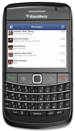 Facebook Messenger buddies up with BlackBerry