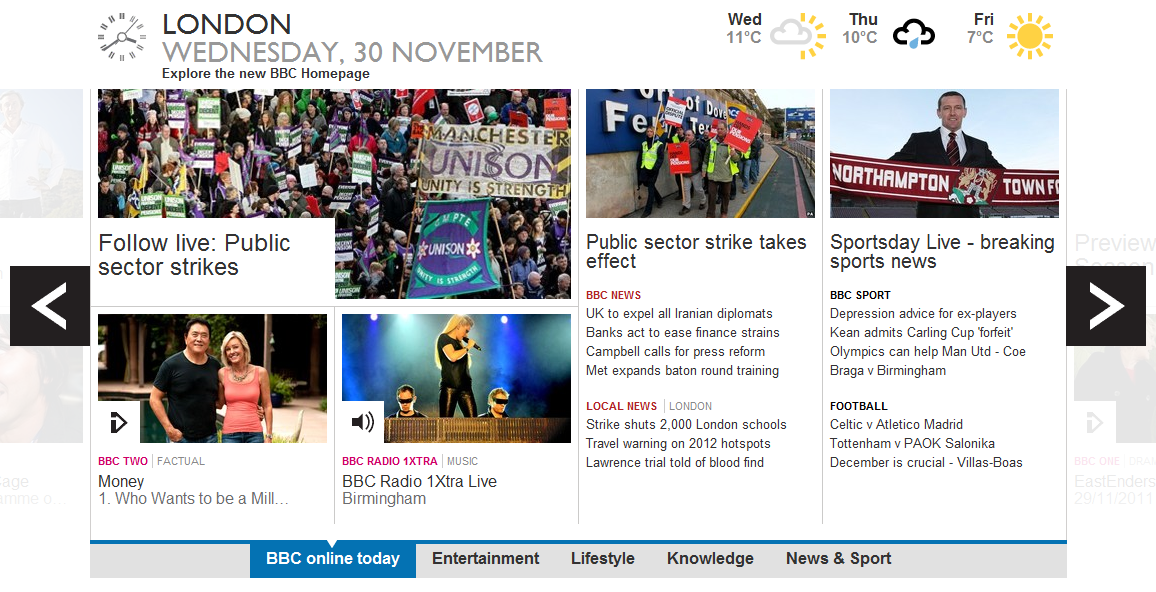 New Look BBC Homepage Breaks Out of Beta – Live Now!