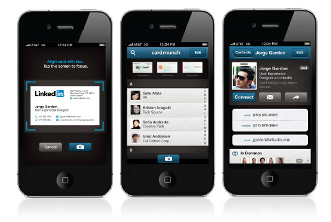 LinkedIn’s new CardMunch iOS app easily converts business cards into contacts