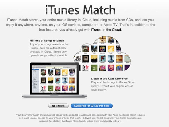 iTunes Match Service Now Available In The UK
