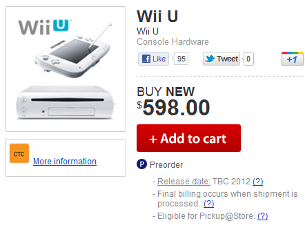 Aussies Predict $600 Price For Nintendo Wii U (That’s Around £390 in British Pounds!)