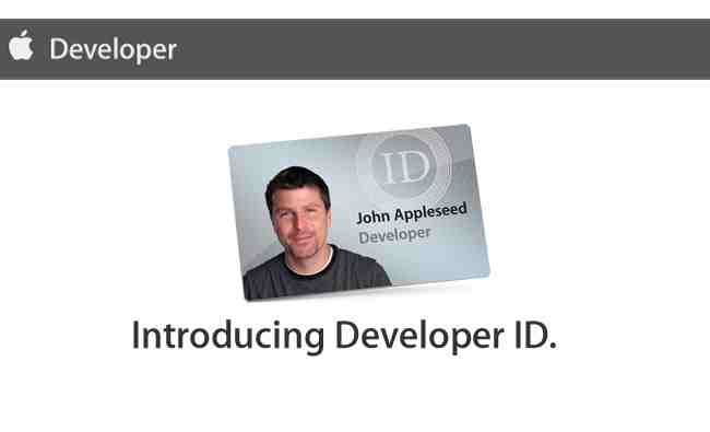 Apple Launching Developer ID Certificate Scheme