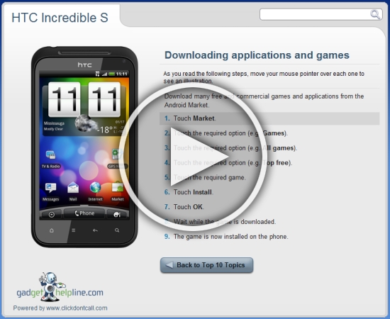 HTC Incredible S Interactive Guide – An Online Manual to your Android Gingerbread Smartphone