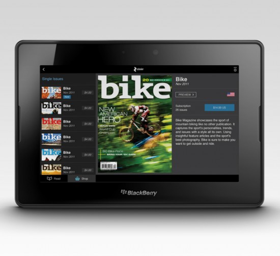 Zinio for BlackBerry PlayBook