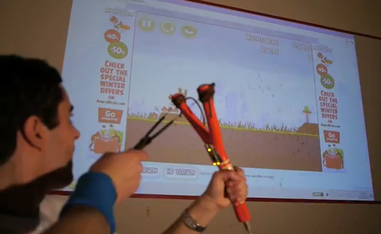 Real-Life Angry Birds Catapult Uses Physics & Sensor Technology To Launch New Way to Play