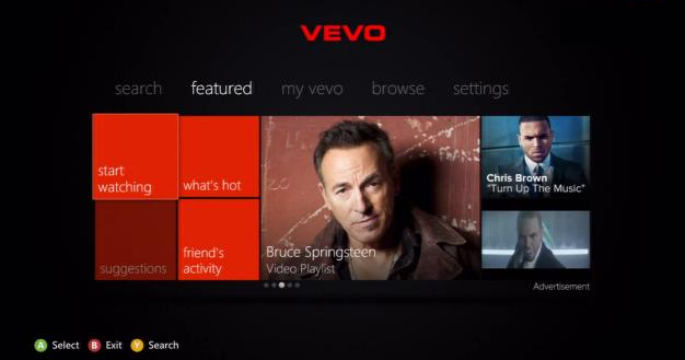 VEVO App Lands on Xbox 360, Offering 45,000 Music Videos