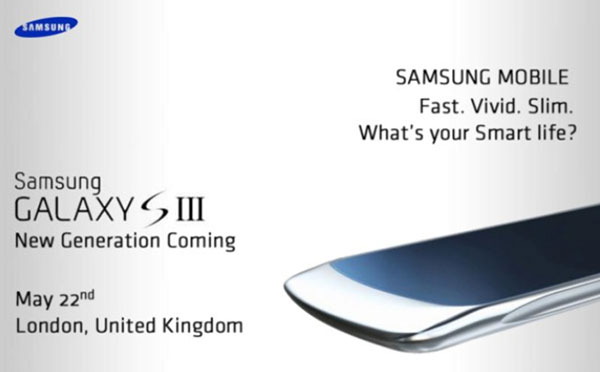 Supposed Samsung Galaxy S III Leaks in Press Invite With May 22nd Launch Date