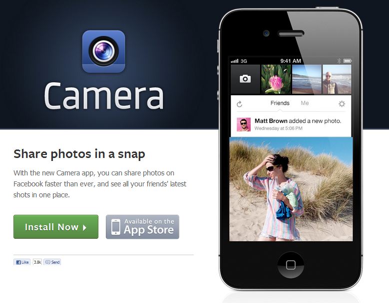 Facebook Launches Instagram-like Free iOS Camera App