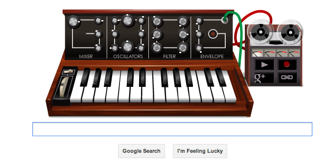 Google Doodle Celebrates Robert Moog’s 78th Birthday with Playable Synthesiser