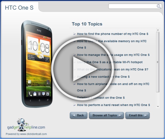 HTC One S with Ice Cream Sandwich Interactive Guide – An Online Manual for Your Android 4.0 Smartphone