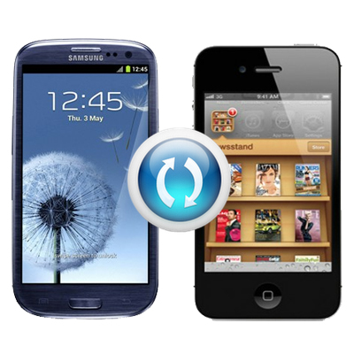 Transfer Contacts, Media & Texts from Apple iPhone to Samsung Galaxy SIII with Easy Phone Sync App