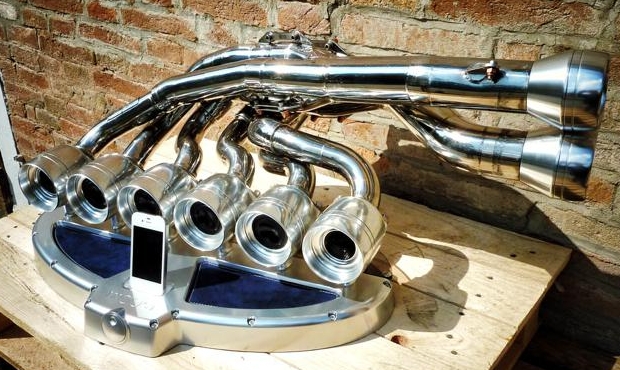 Stunning £6000 iXoost iPod Dock is Made From an F1 Car Exhaust