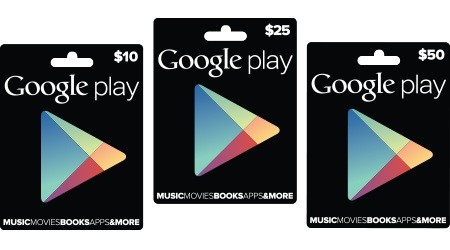 Google Play Gift Cards are official in the US