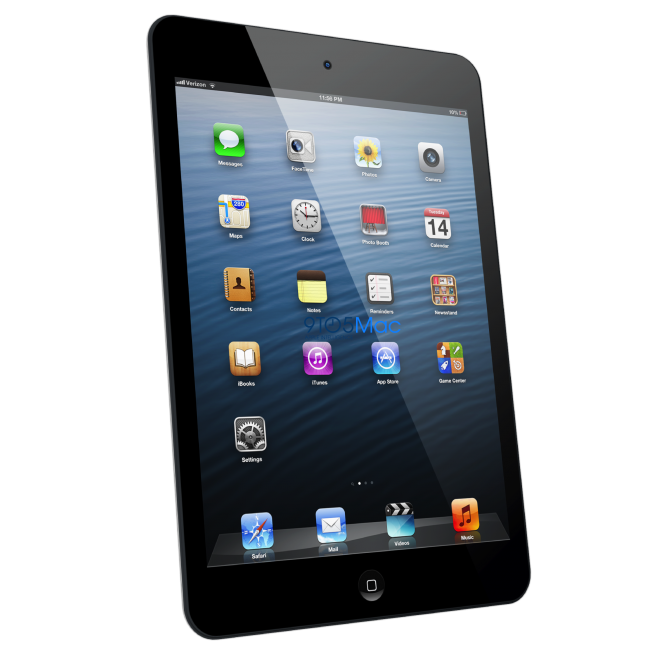Apple iPad Mini schematics show thin side bezel