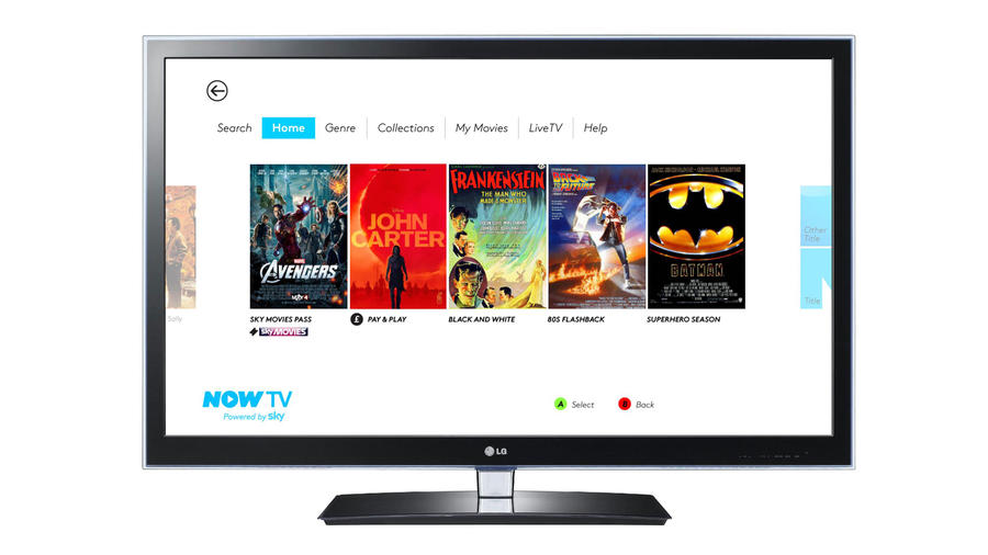 Xbox 360 gets Now TV app for Sky Movies