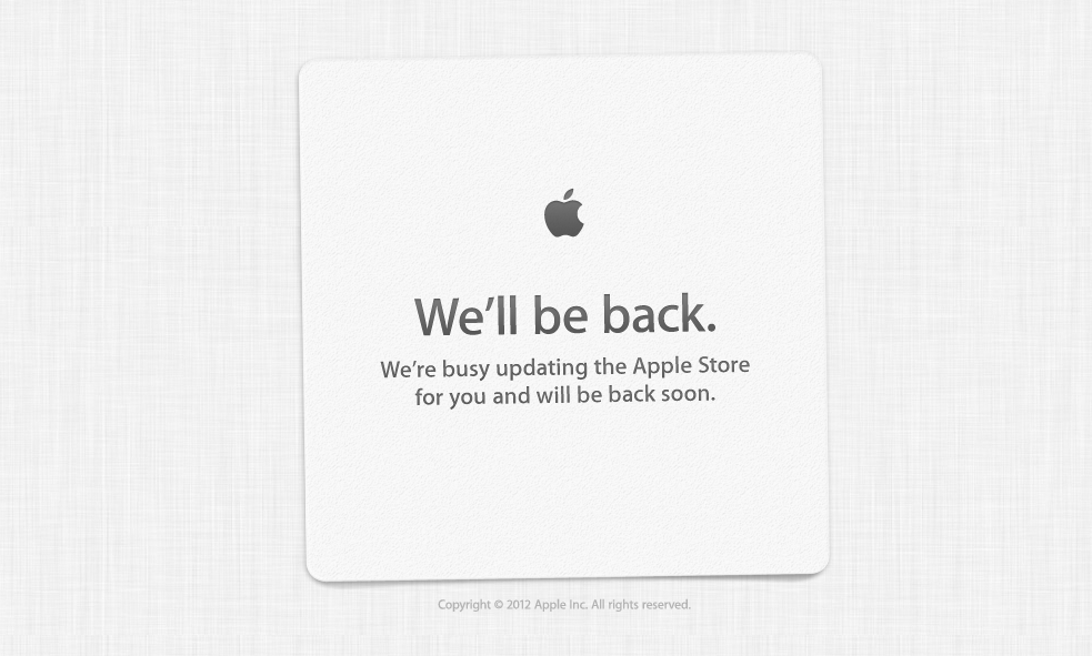 Apple Store shuts for Apple iPhone 5 announcement!