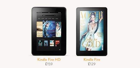 Amazon Kindle Fire and Kindle Fire HD UK pricing and release date