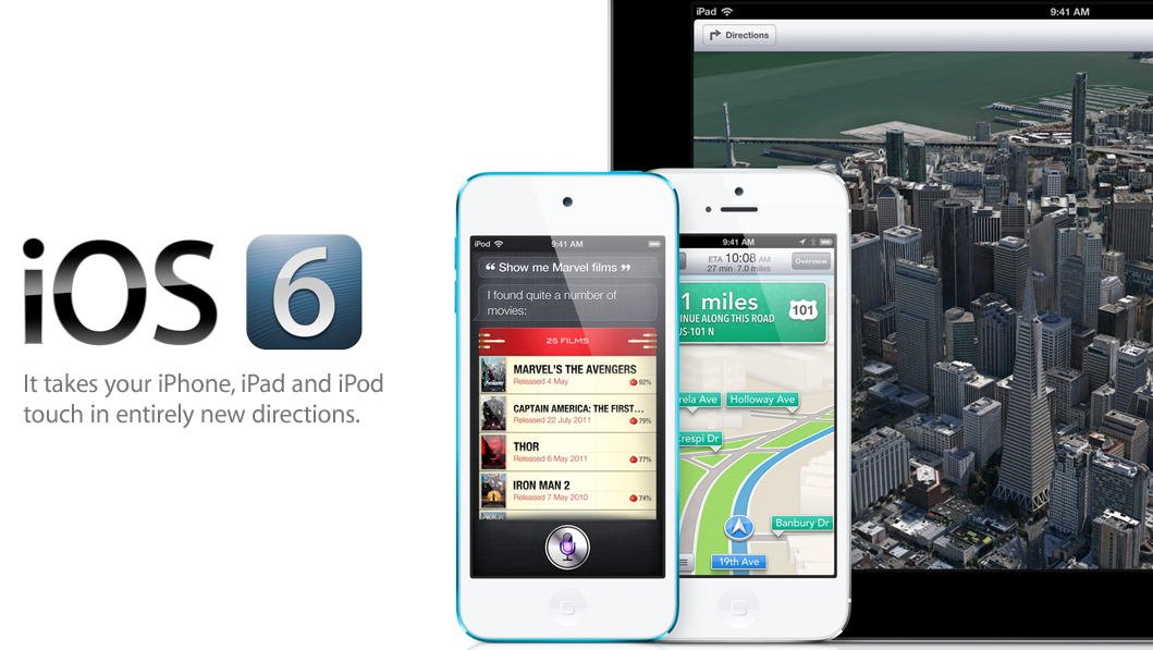 iOS 6 update now available for iPhone, iPod Touch and iPad