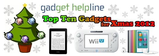 Top 10 gadget gifts for Christmas 2012