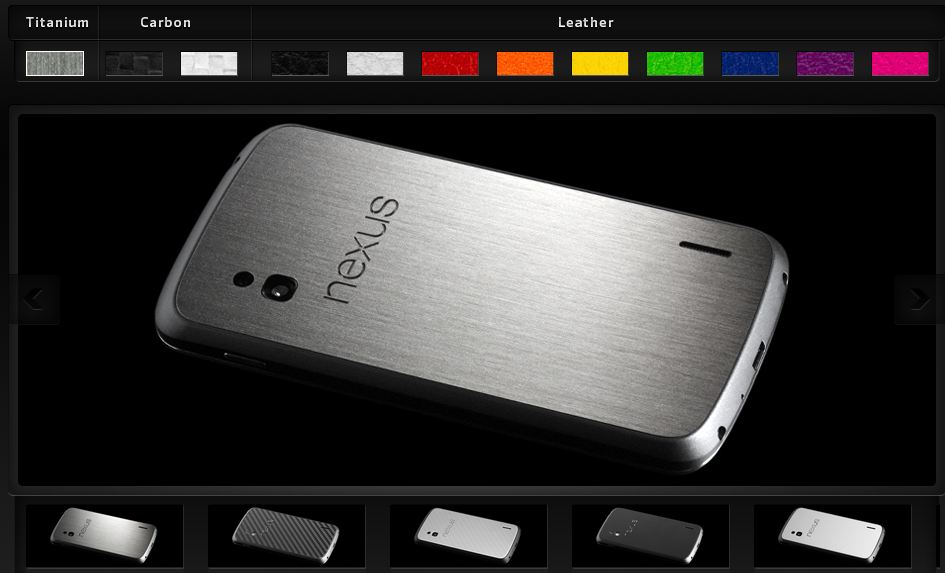 Awesome: Customise your Google Nexus 4 with these $9 vinyl skins