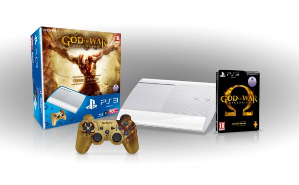 White Super Slim PS3 coming to UK in God of War: Ascension Edition