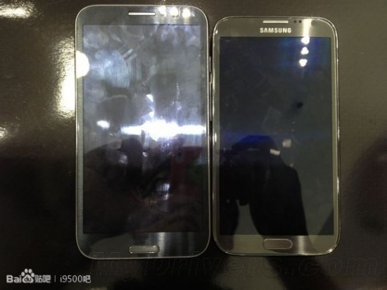The Samsung Galaxy Note 3 (left), apparently...