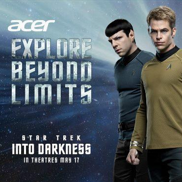 Acer and Star Trek Into Darkness Tease U.S.S Enterprise Notebook