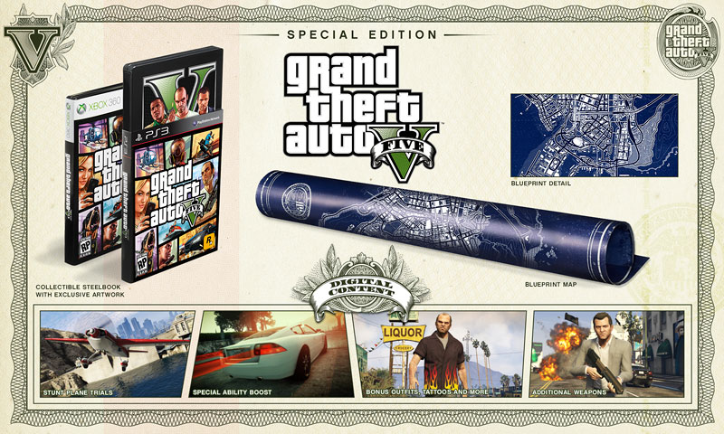 Rockstar reveals Collector’s Edition and Special Edition packages for GTA V
