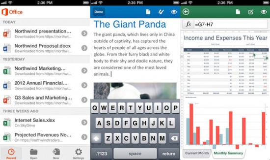 MS Office iOS