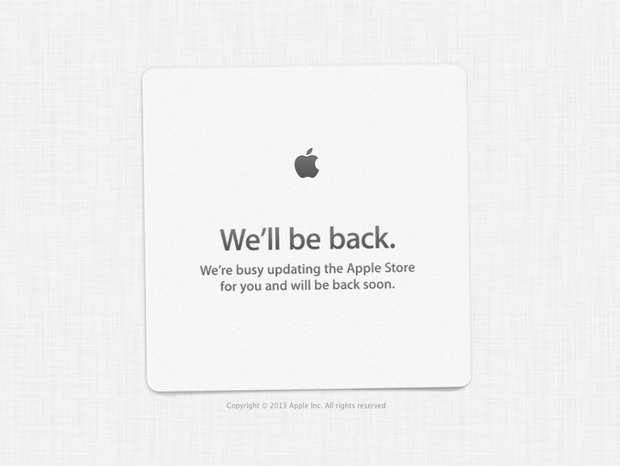 The Apple store is down ahead of WWDC 2013 Event