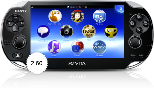Sony PS Vita gets a 2.6 firmware update